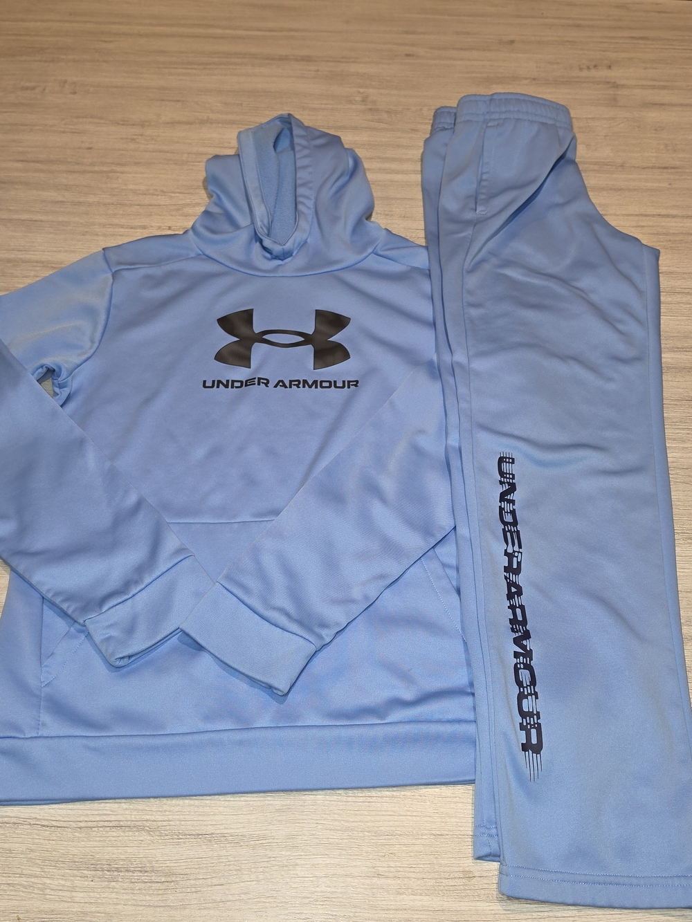 Under Armour Loose Hoodie And Sweatpants Outfit Youth Blue Boys Size XL